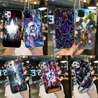 marvel avengers phone case for iphone 13 12 11 pro max mini xs max 8 7 plus x se 2020 xr silicone soft cover