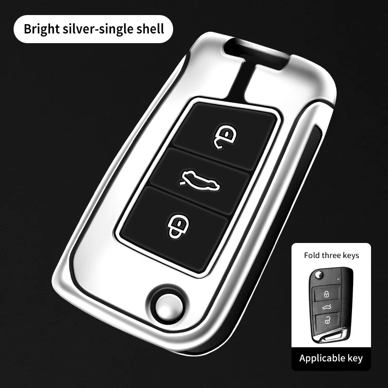 Чехол для автомобильного ключа VW Volkswagen Golf 7 MK7 Tiguan MK2 Skoda Octavia A7 Seat Tarraco Auto аксессуары