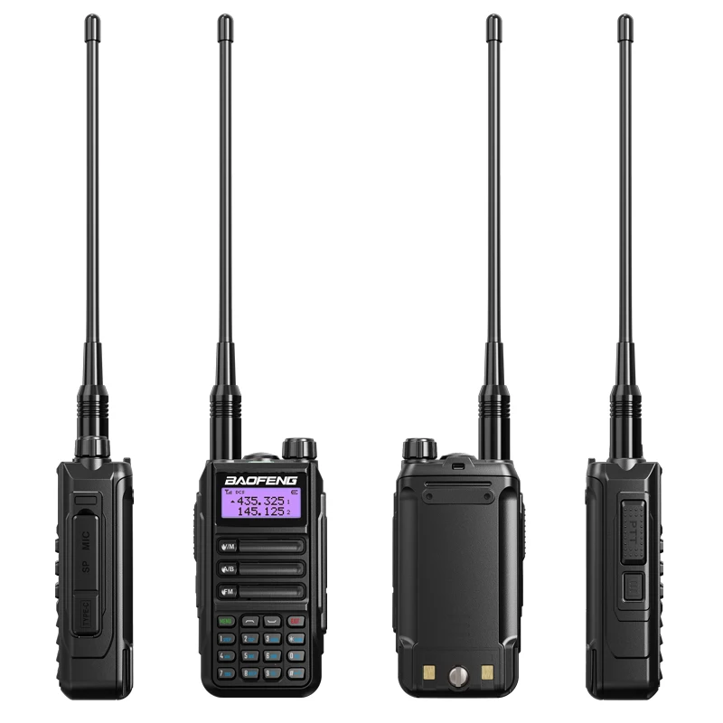 2PCS New Baofeng UV-16 Portable Walkie Talkie IP68 Water-proof Dual Band 136-174 & 400-520MHz FM Radio 5 Colors for Choose