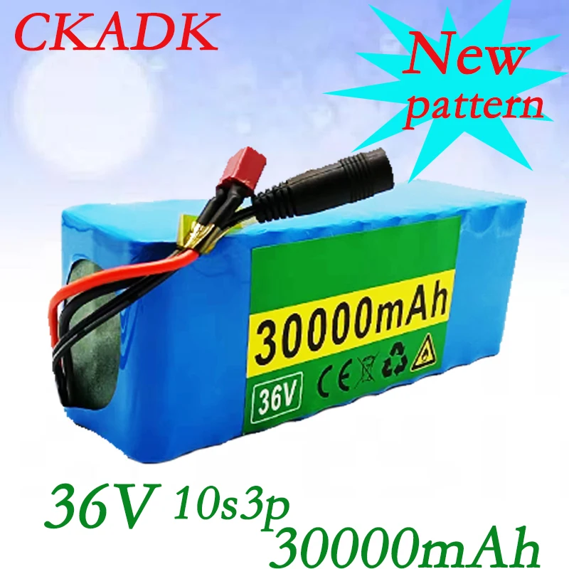 

10S3P 36V 30Ah 500W High Power Capaciteit 42V 18650 Lithium Batterij 20000Mah Elektrische Fiets Fiets Scooter Bms