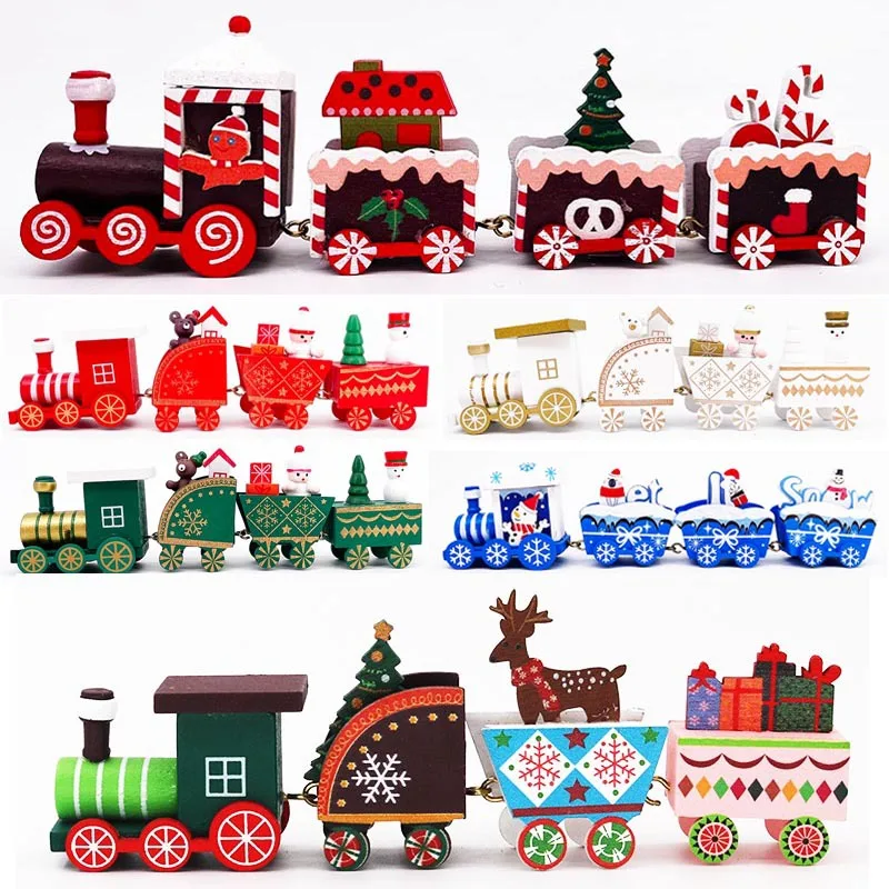 

Деревянный/пластиковый поезд, Рождественское украшение, Рождественское украшение для дома 2023, рождественские подарки, Рождество, Новый год 2024
