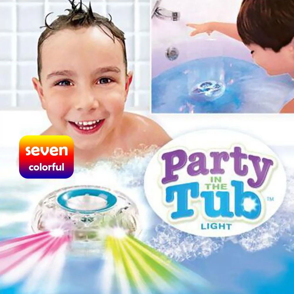 

Portable Interactive Present LED Stage Lamp Children Plastic Fun Floating Underwater for Swim Pool Child Bath Toys