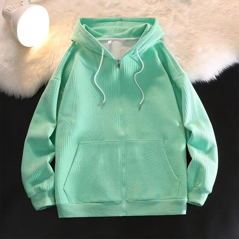 Весна и осень 2024 новая модная тенденция однотонная спортивная толстовка с