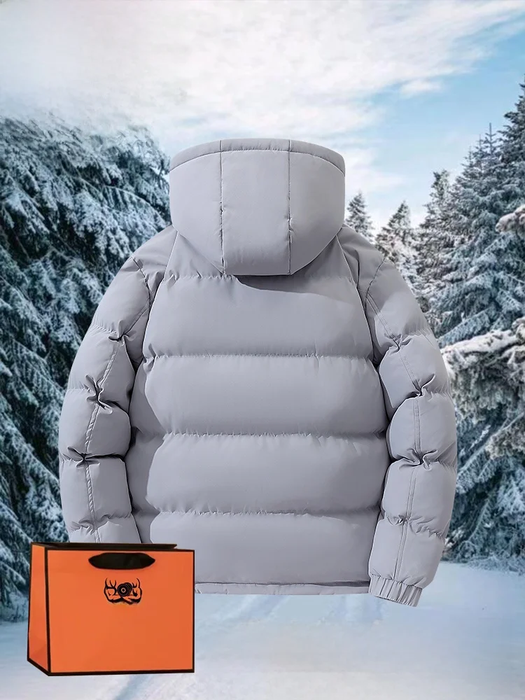 Libaqs Winter down Cotton-Padded Coat Thickened Warm Outerwear Men's Jacket Cotton...
