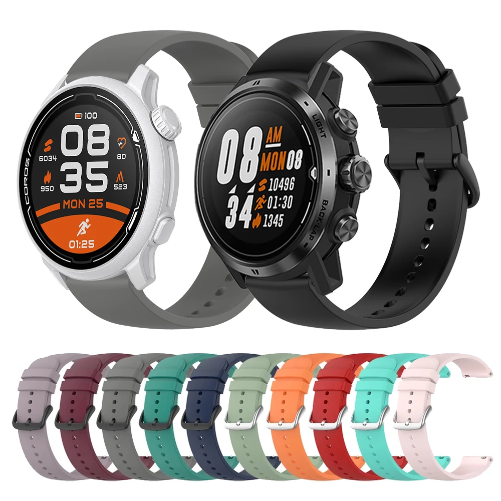 

Silicone Sports Strap For COROS PACE 2 Wristband For COROS APEX Pro Band APEX 46mm 42mm Replacemen Bracelet Watchbands