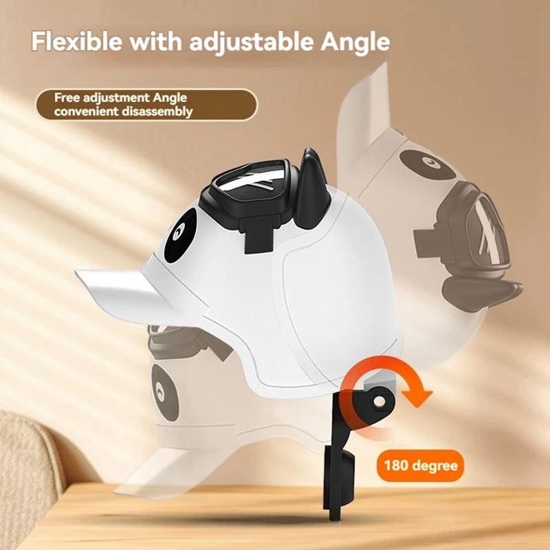Cartoon Small Helmet Motorcycle Electric Bicycle Bracket Phone Waterproof Sunlight Fixing Frame