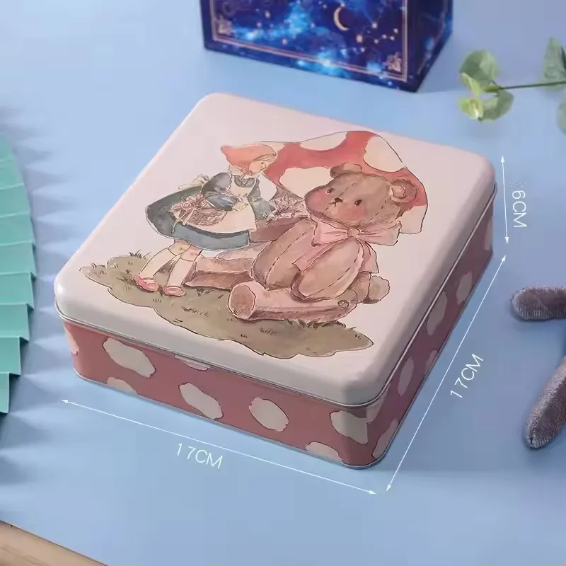

Винтажная квадратная жестяная коробка, печенье, шоколадная упаковка, коробка для хранения ювелирных изделий