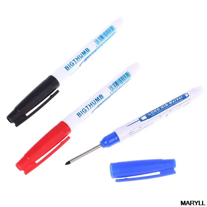 

30cm Long Head Markers Woodworking Decoration Deep Hole Marker Pens