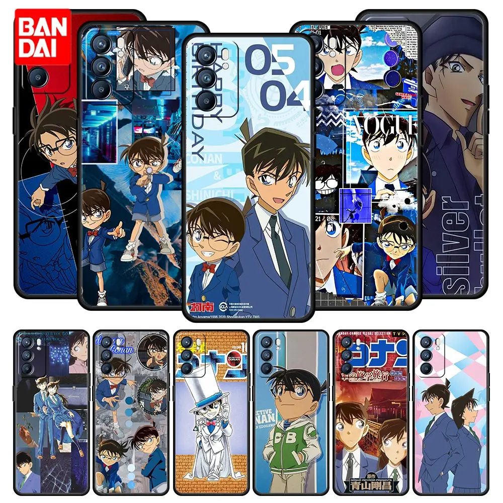 

Cover Case for Oppo A53 A52 A3s A5s A12 A9 A15 A31 A54 A74 A93 2020 A94 F19 Pro Trend Coque Capa Japan Detective Conan Anime
