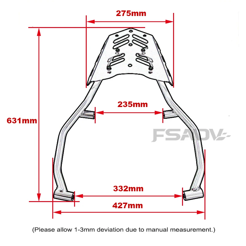 Задний багажник для Yamaha Tenere 700 XTZ700 Tenere700 2019-2023 2021 2022 аксессуары мотоциклов верхний