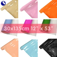 30x135cm glossy faux leather sheets mirrored synthetic pu leather crafts fabric for leather earrings making diy sewing crafts