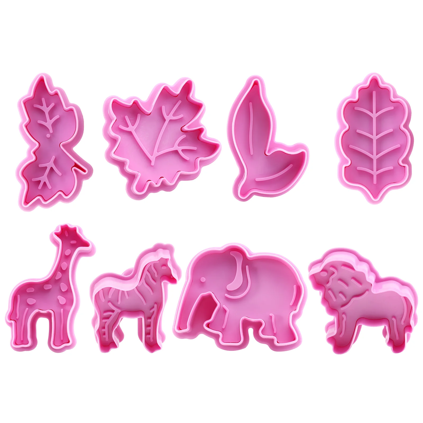 

2 Sets/8pcs Lovely Cartoon Biscuit Molds Cookie Molds for Kitchen