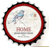 modern retro tin sign bottle cap metal poster home home sweet home for shopbarclubcafehomewall decor