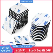 10-100pcs Strong Pad Mounting Tape Double Sided Self Adhesive EVA Foam Sticky Black White Multiple Size Include Square Round