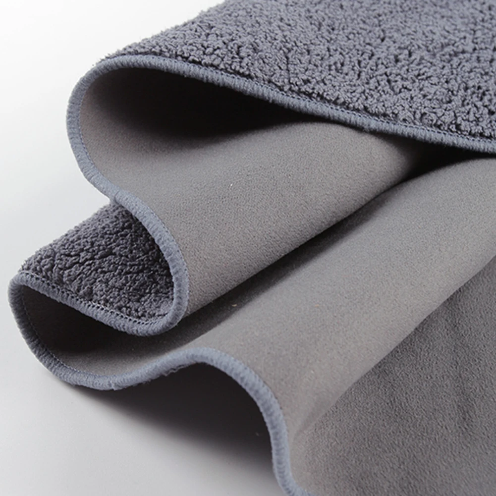 

Double-sided Velvet Cleaning Towel Thicken Soft Drying Cloth Car Body Washing Towels Double Layer Clean Rags Folded Washing Tool