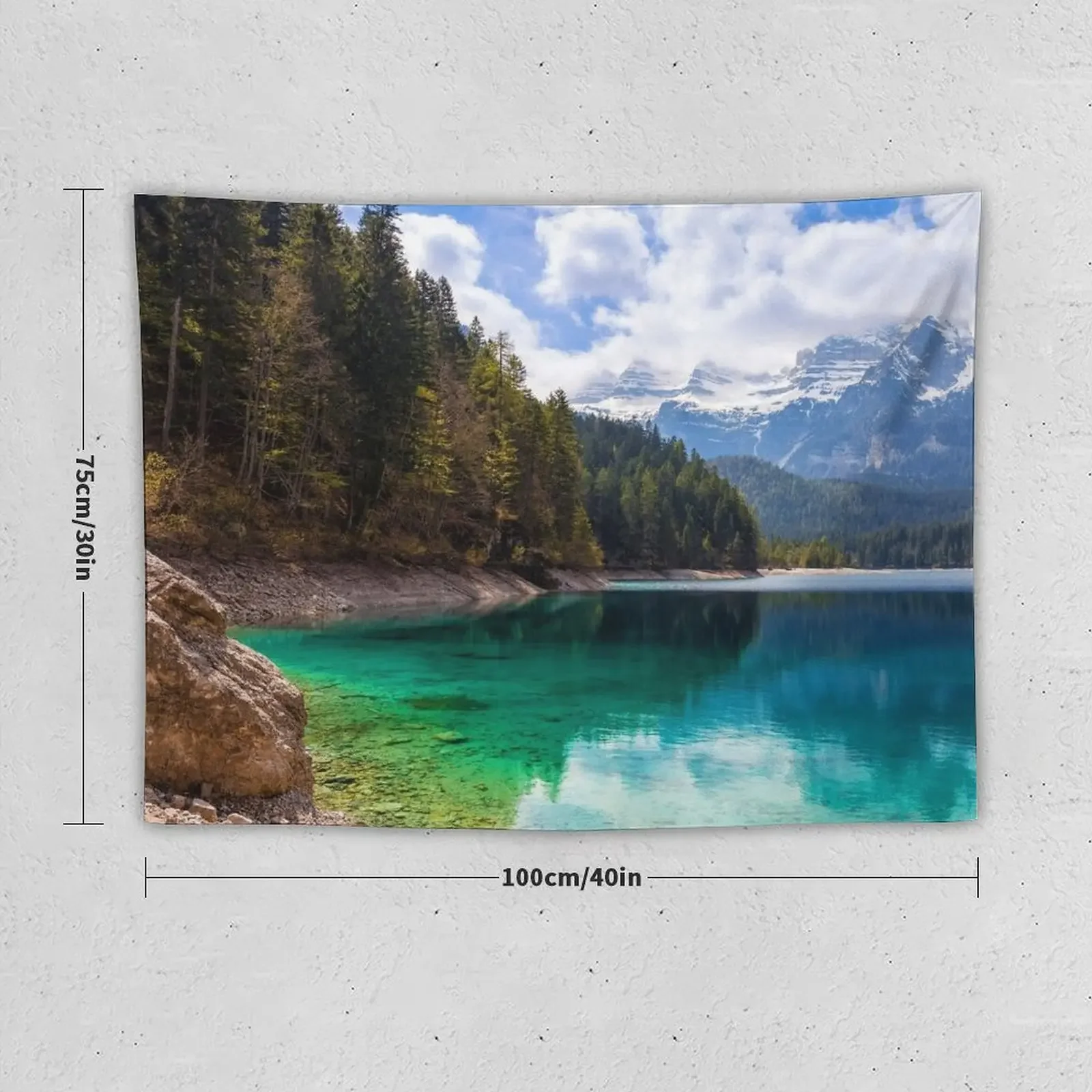 Настенный гобелен с изображением озера Tovel милый Декор для комнаты домашний