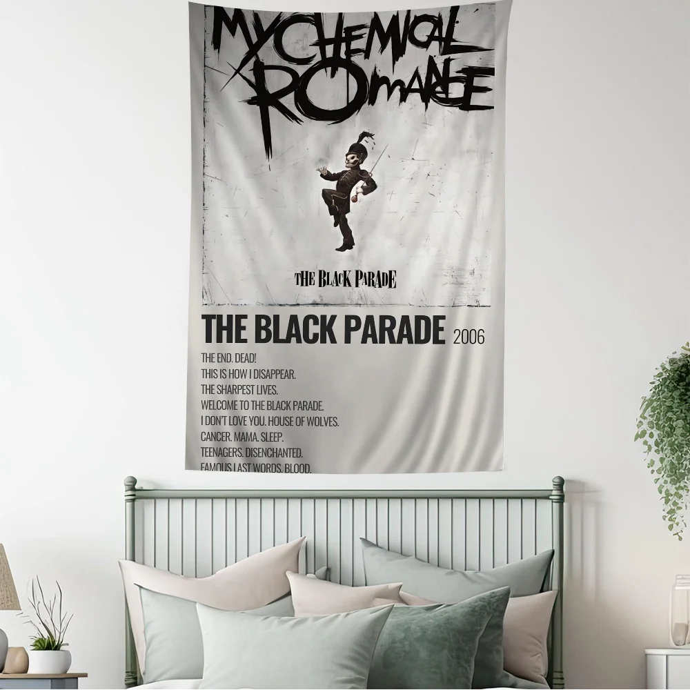 My C-Chemical R-Romance Band Tapestry Art Printing Japanese Wall Anime Hanging Home Decor