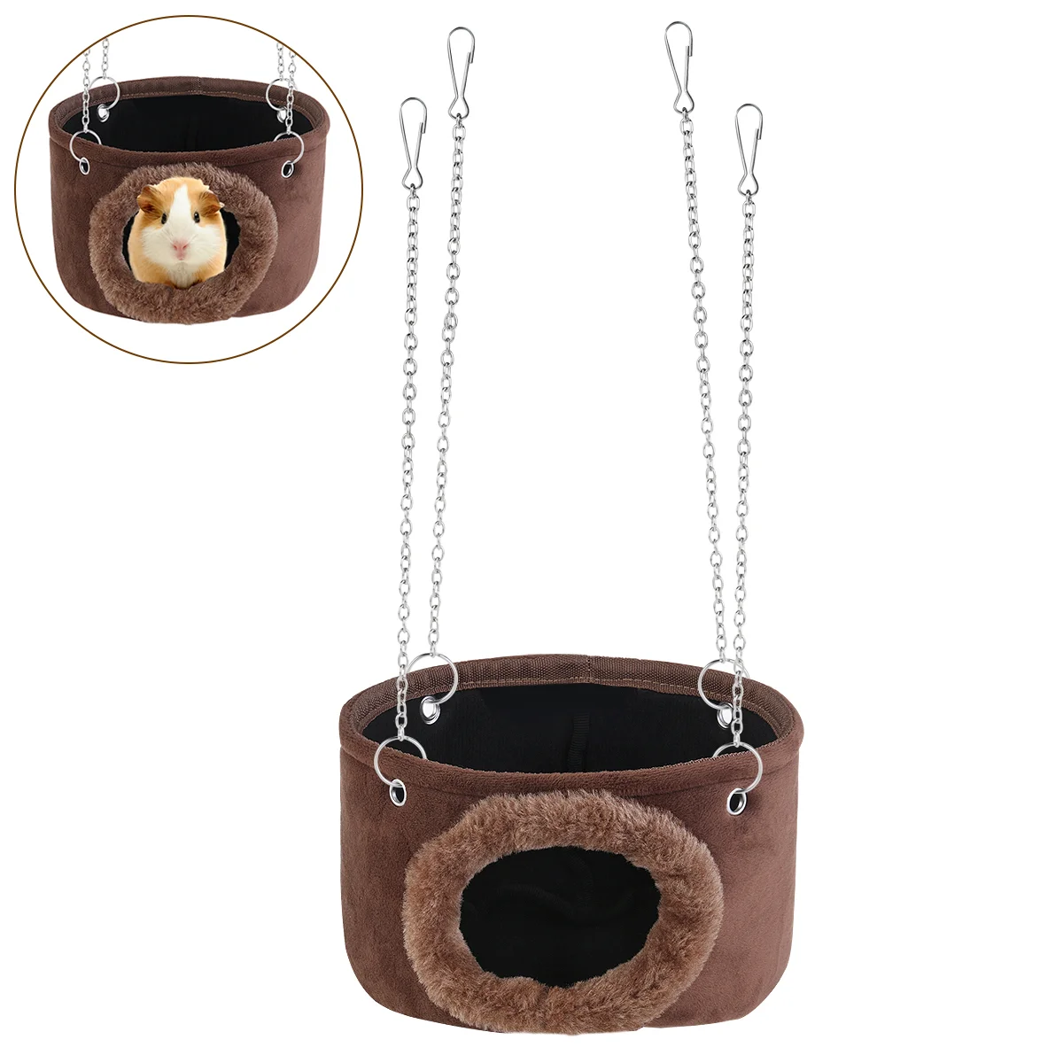 

Hamster Bird Cage Toys Hammockwarmerguinea Nesting Tent Accessories House Hideout Squirrel Stuff Clothes Rat Bed Pet