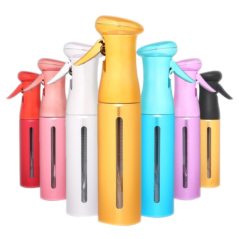 

250ml Hairdressing Spray Bottle Salon Fine Mist Continuous Spray Bottle 10Oz Luminous Aerosol Free Water Sprayer for Hairstyling