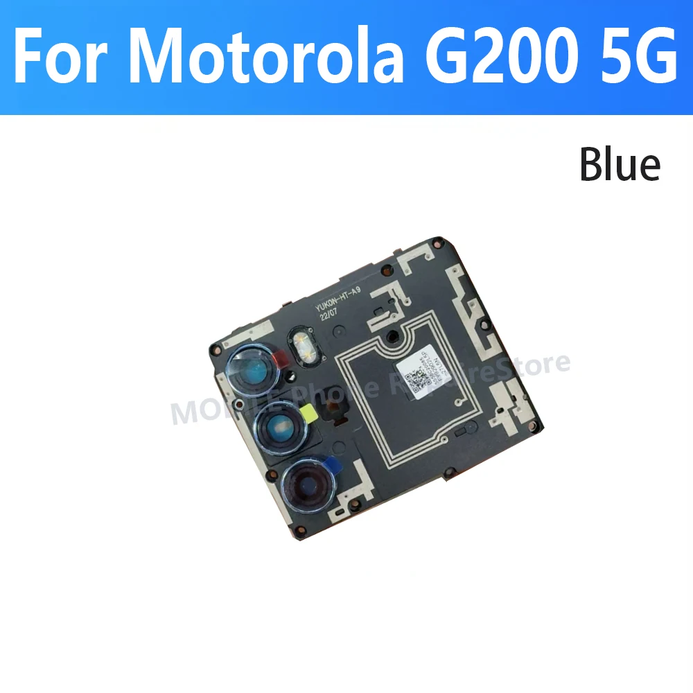 Крышка материнской платы антенны для Motorola MOTO G200 5G задняя рамка с деталями