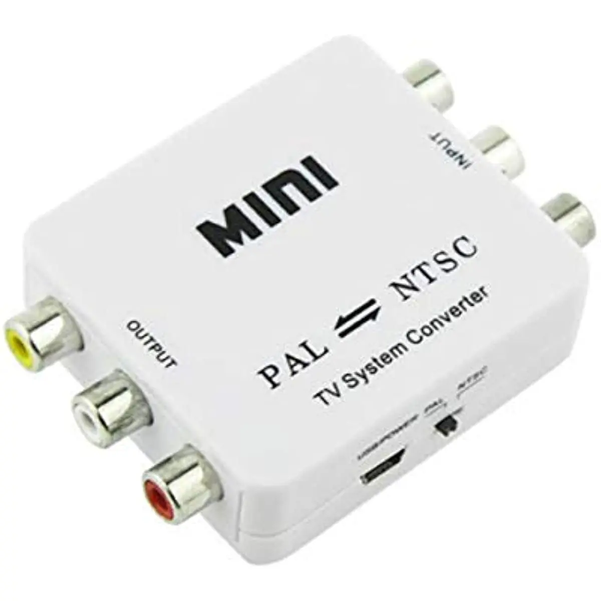 

For PAL/NTSC/SECAM to PAL/NTSC Mini Bi-Directional TVConverter Switcher , VCD Players Video Cameras VCRs DVRPS2 PS3 Xbox Game
