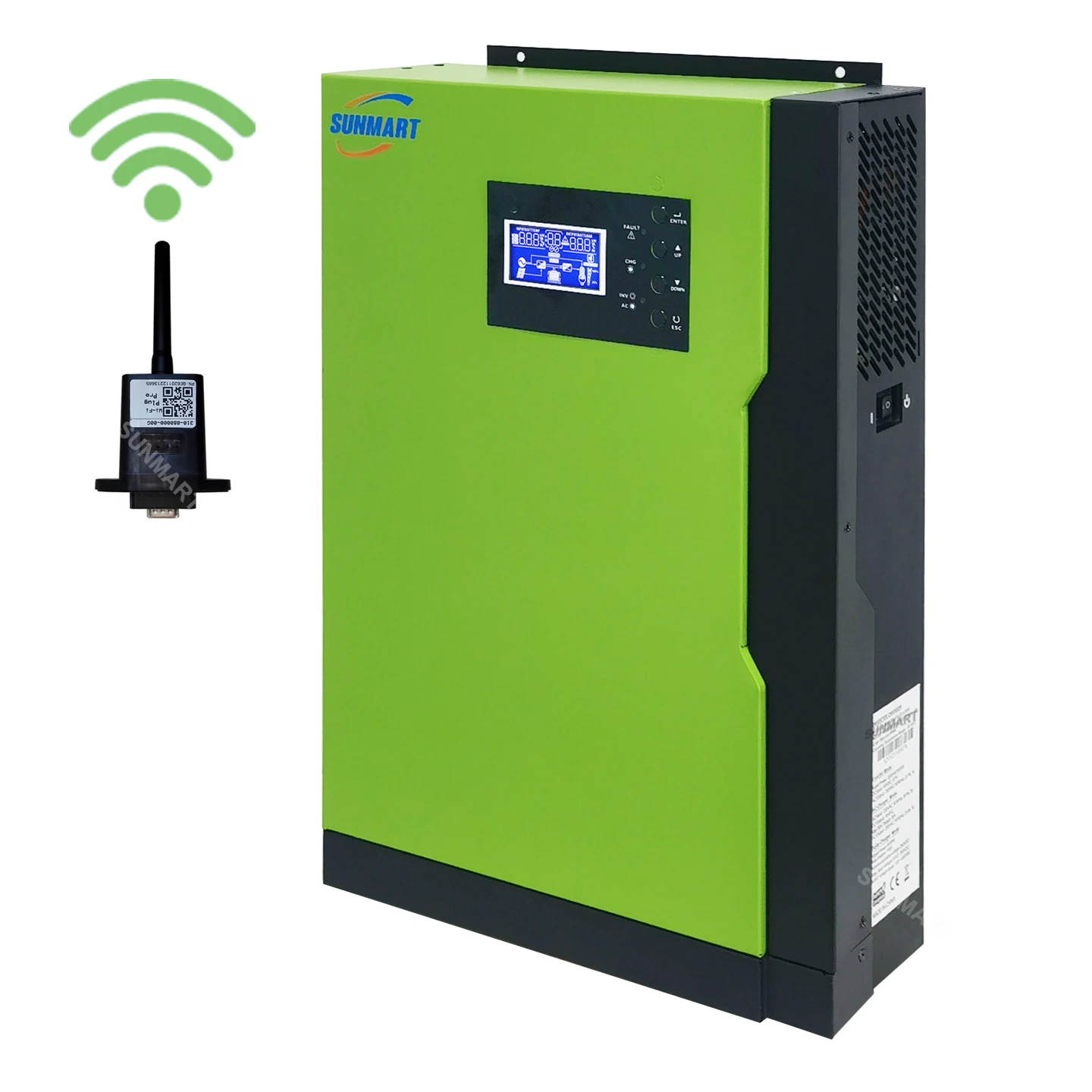 

Sunmart 5.5kW VMII Plus 48V100A MPPT Off Grid Hybrid Solar Inverter