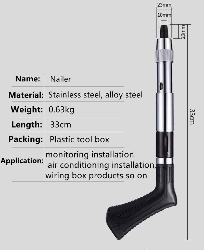 Стальные пистолеты для гвоздей заклепочный инструмент бетонный настенный анкер