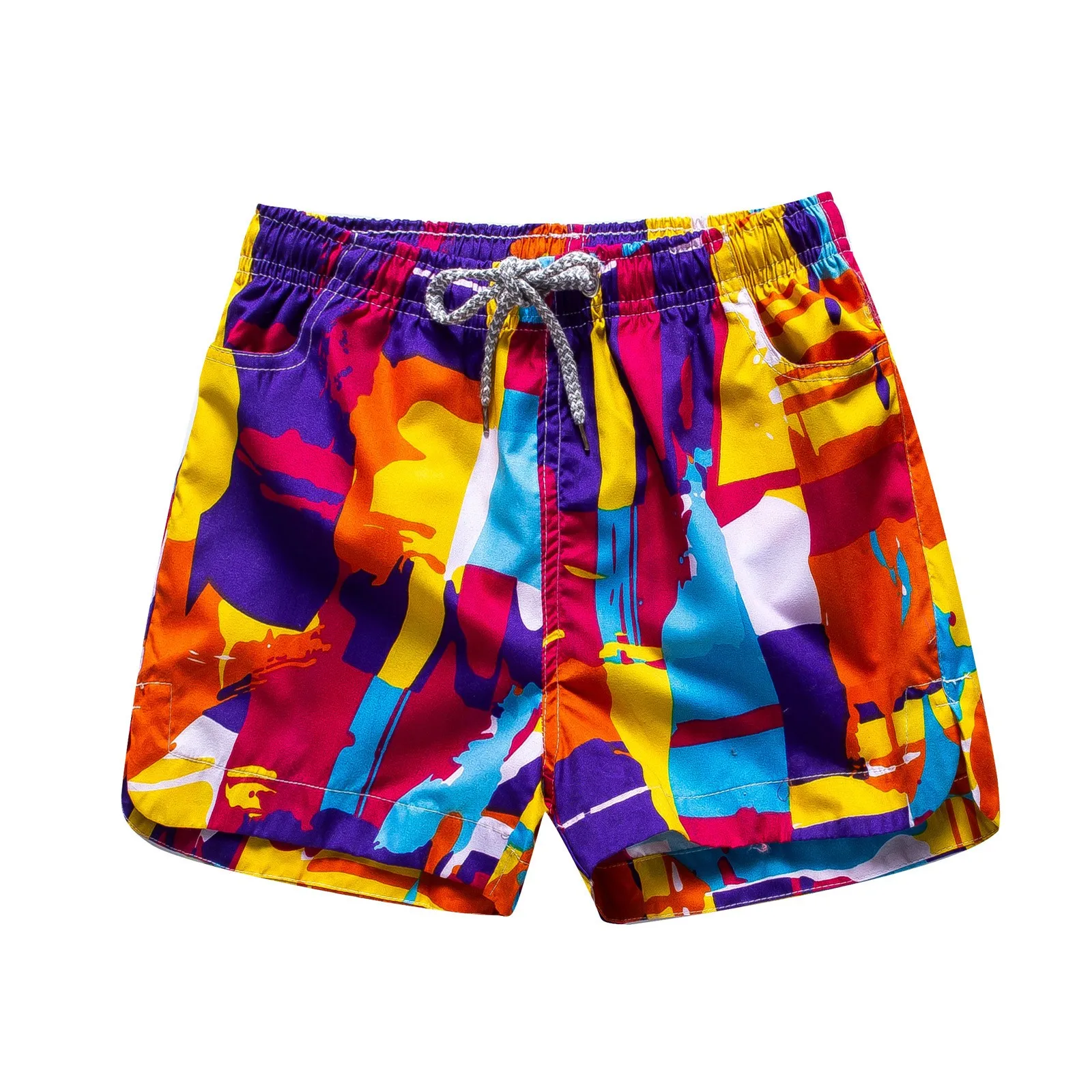 

Hawaiian Beachwear Trunks Tie-Dye Shorts Beach Pants Elastic Waist Shorts For Women Lace Up Breathable Pantalones Cortos 2023