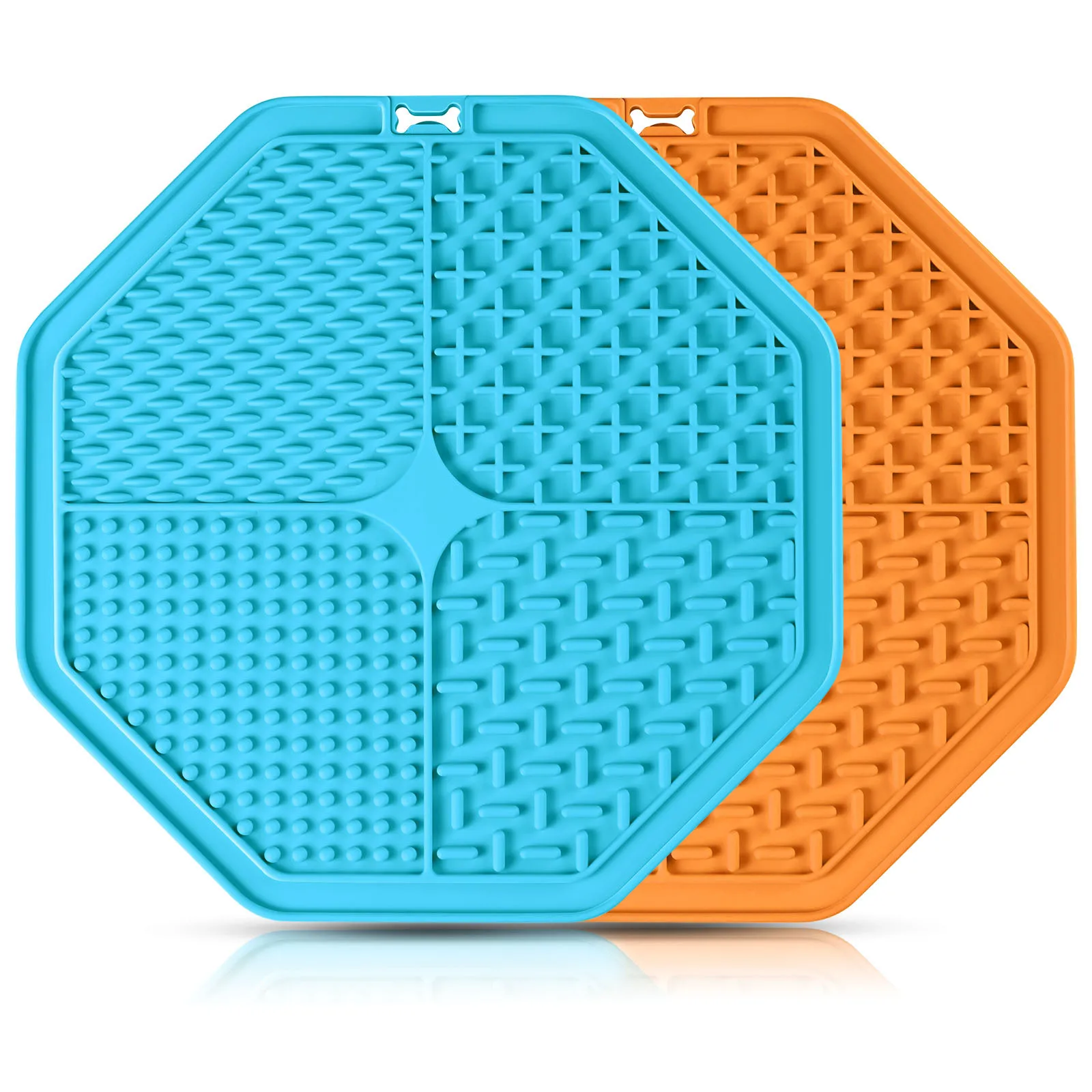 

Dog Anxiety Relief Calming Feeding Mats Peanut Butter Licking Silicone Suction Treat Pad Slow Feeder Dog Lick Mat