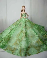 16 bjd doll clothes green gold floral wedding party gown princess dress for barbie clothes outfits 11 5 dolls accessories toys