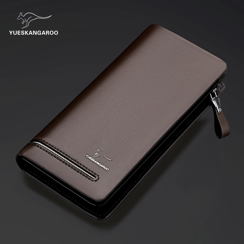 Брендовый мужской кошелек кенгуру длинный стильный высококачественный