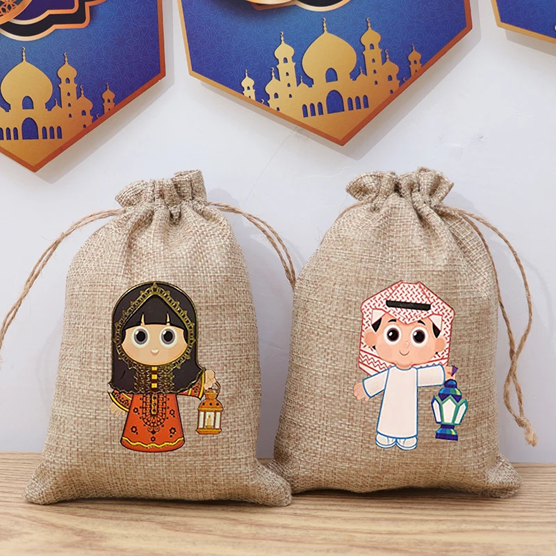 Фото 5 шт. детские подарочные пакеты для мальчиков и девочек Eid Mubarak бумажник для денег Eid al-Fitr Al Adha Мусульманский Исламский Рамадан Kareem Iftar декоративный подарок №1