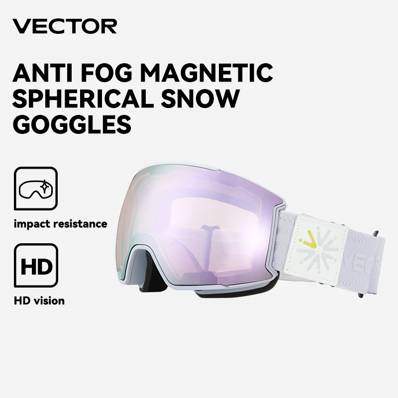 VECTOR лыжные очки для мужчин сноуборд очки для женщин зимние уличные очки от снега UV400 двухслойные линзы противотуманные лыжные очки