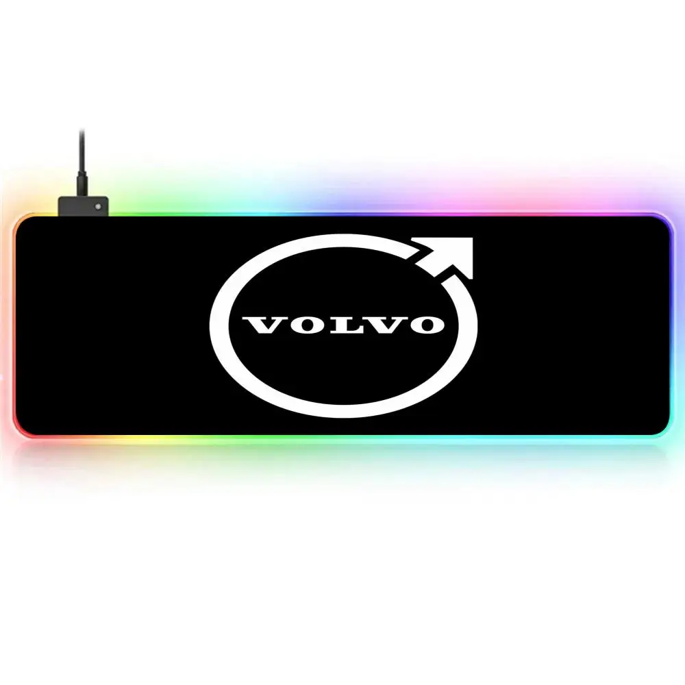 Большой игровой коврик для мыши RGB V-Volvo подкладка Нескользящий Резиновый базовый