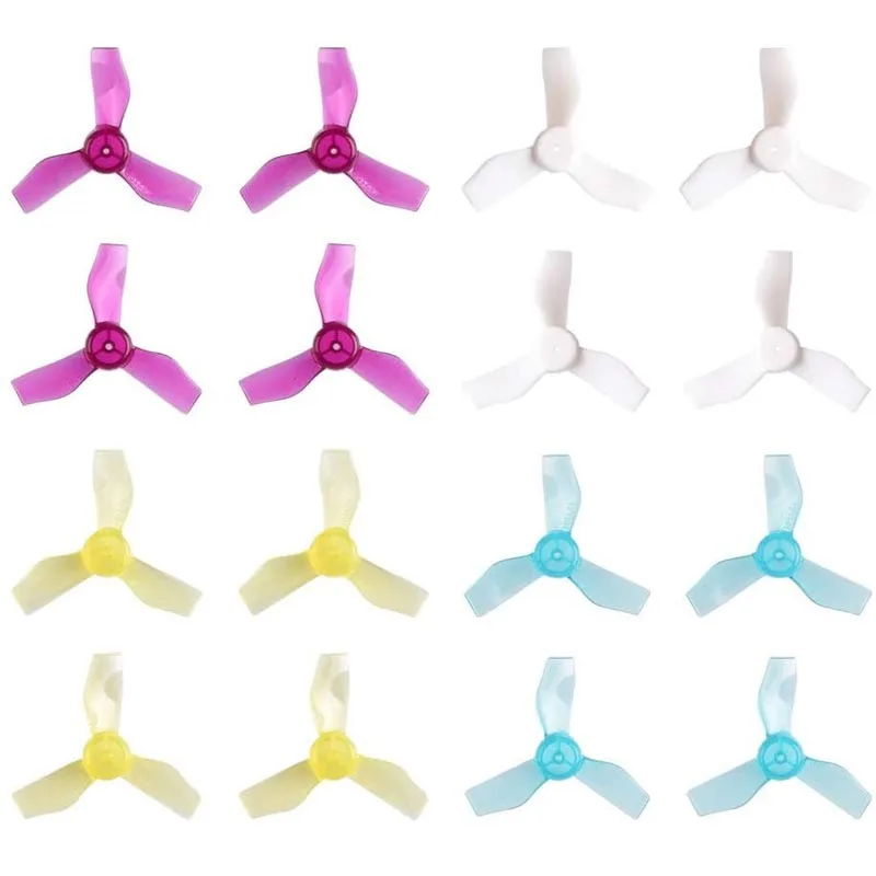 

2Pairs Indoor FPV Drone Quadcopter Dia 31mm 3 Blade Propeller Positive Negative Paddle for 1mm Shaft Brushless Motor Spare Parts