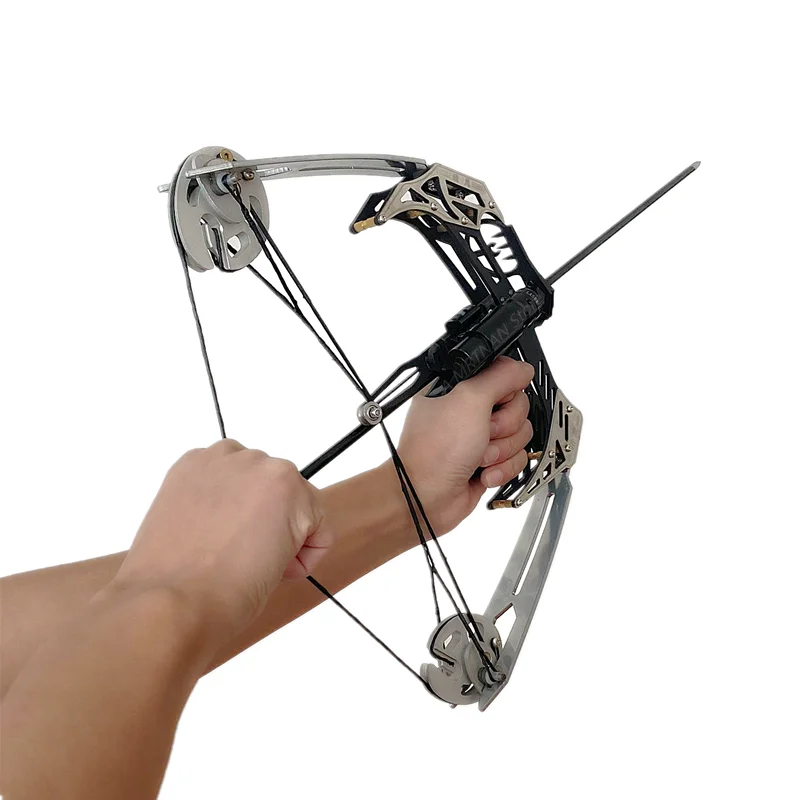 

Outdoor Powerful 30lb Mini Bow and Arrow Compound Bow with Red Laser Competition Hunting Shooting Recurve Bow