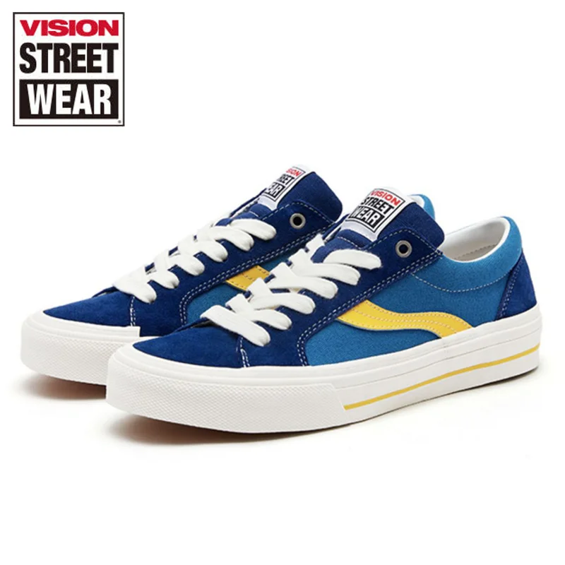 VISION STREET WEAR Original Low-top Suede Canvas Shoes for Men and Women Casual Shoes Canvas Shoes Street Sports Shoes Sneakers