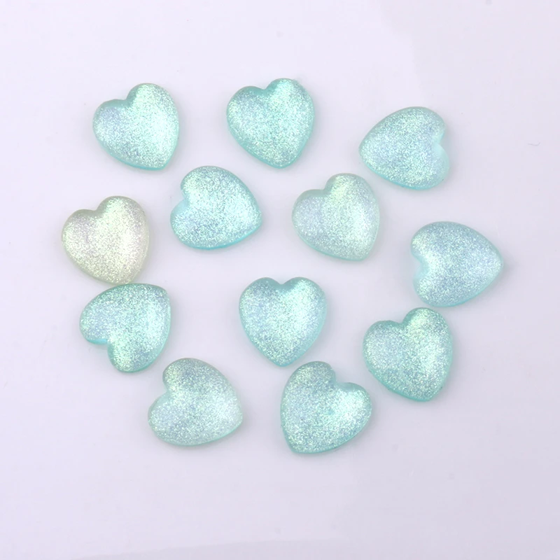 Heart Shape Beads For Diy Jewelry Making Acrylic Earring Necklace Key Chain Hair Components