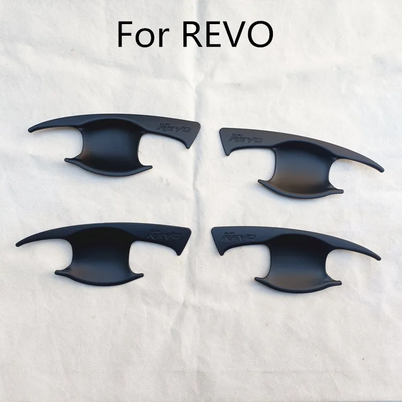 Для Toyota Fortuner Hilux Revo 2016 2017 2018 2019 2020 2021 2022 2023 аксессуары дверная ручка чаша накладка матовый черный