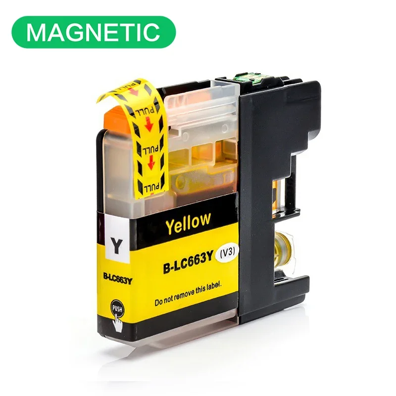 Новинка 4 цвета LC663 BK C M Y Совместимый чернильный картридж с полными чернилами для