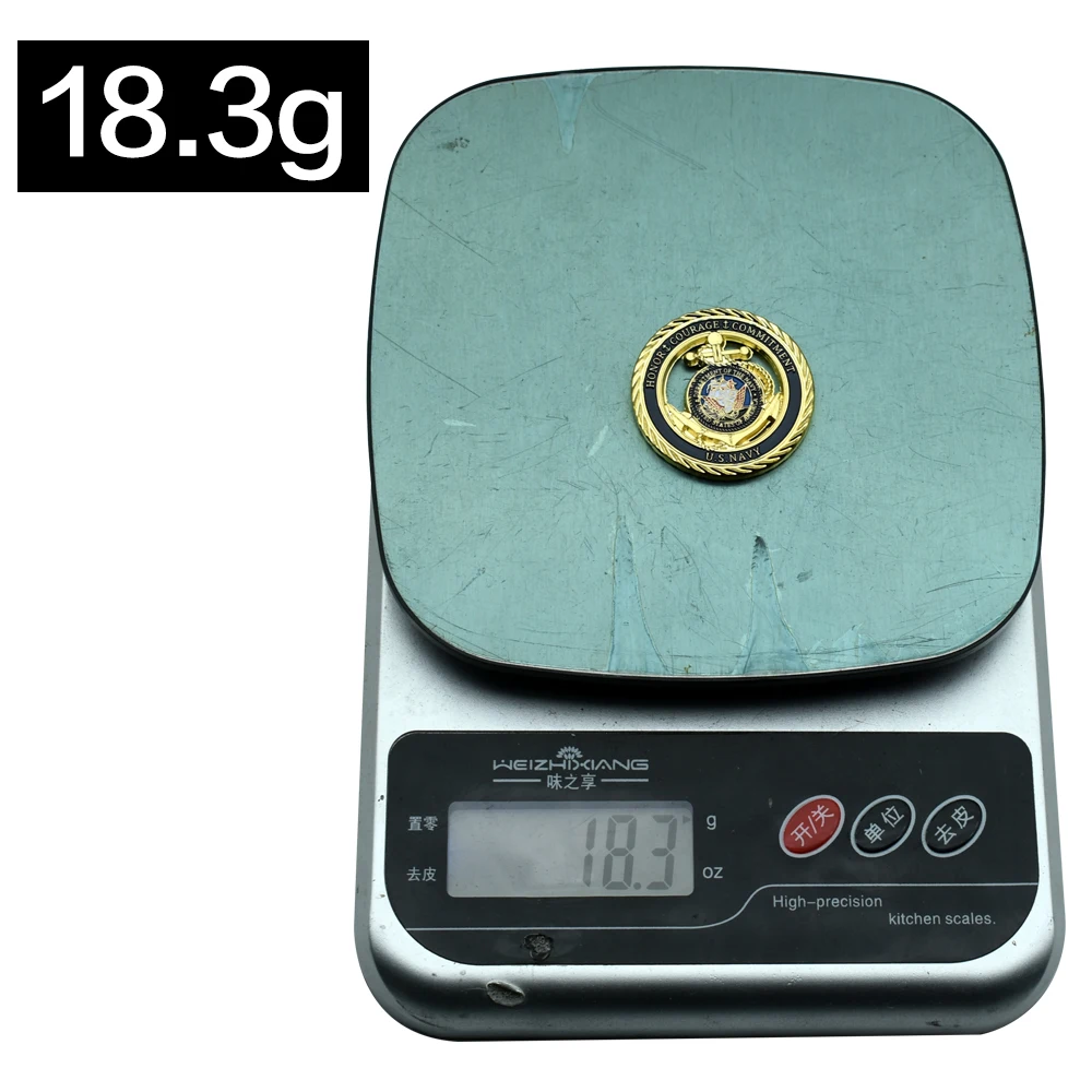 Памятная монета США металлическая ажурная для поклонников чести и мужества