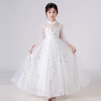 childrens dress dress high end wedding dress princess dress summer flower children wedding piano host performance dress