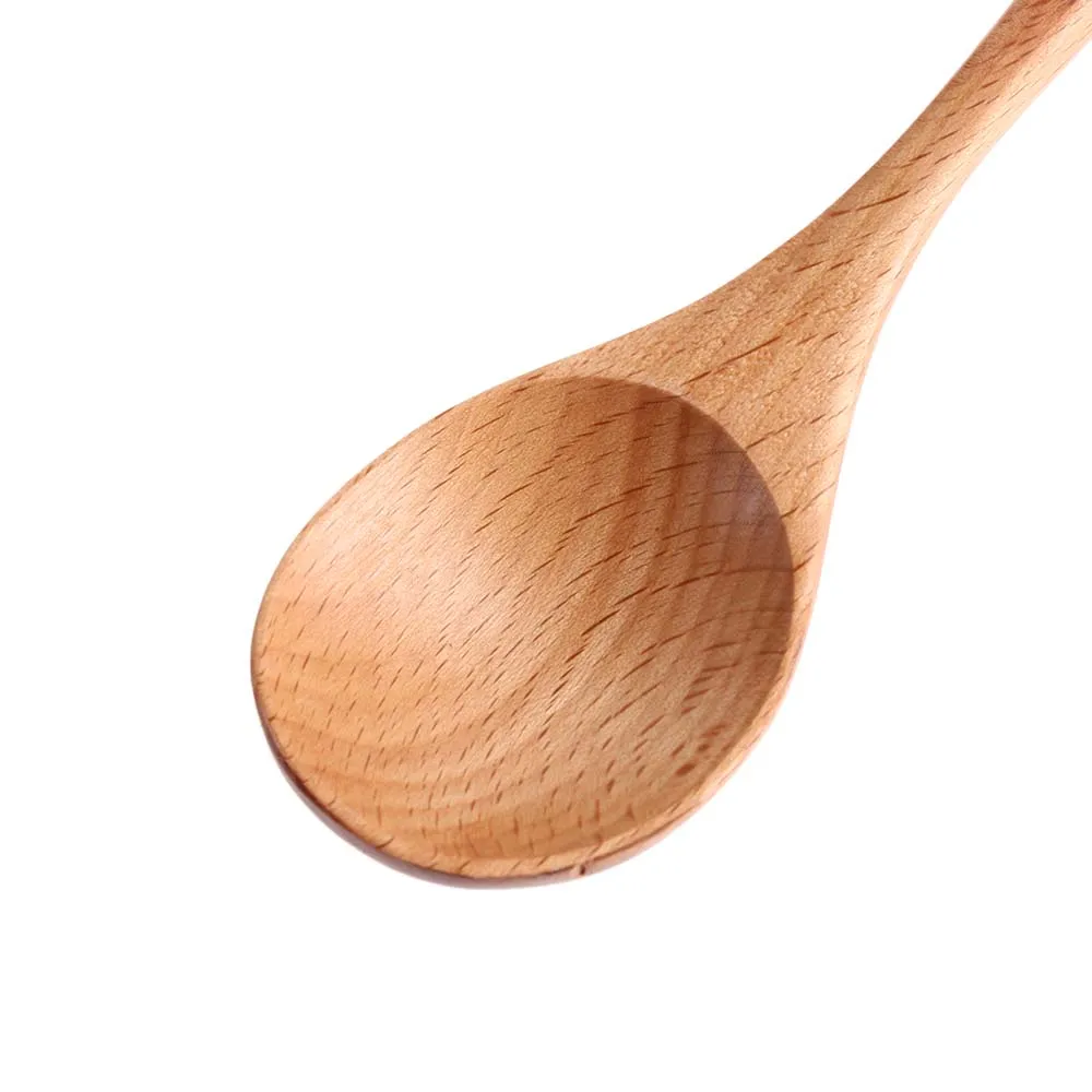 Большая деревянная ложка с длинной ручкой Бамбуковая кухонная утварь инструмент