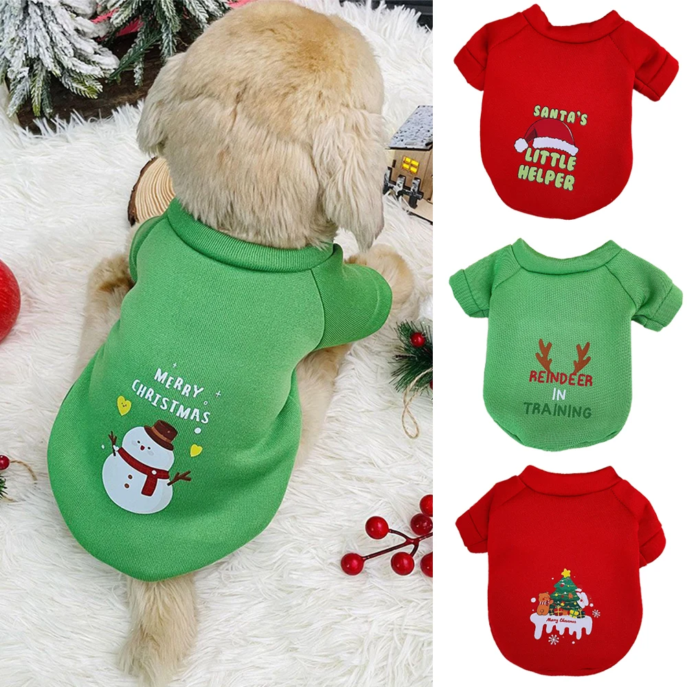 

Милый Рождественский свитер для домашних животных 2023, Рождественские свитера для маленьких и средних кошек и собак, вешалки для одежды домашних животных, одежда для маленьких домашних животных