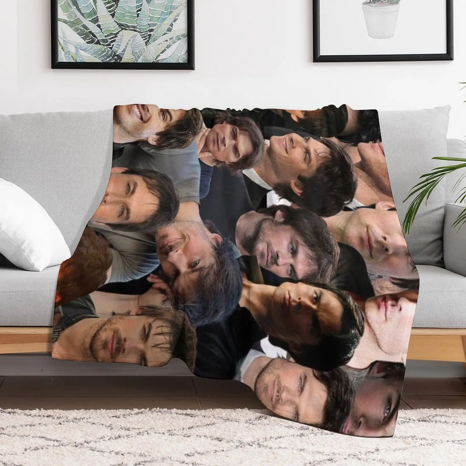 ian somerhalder фотоколлаж Плед Одеяло