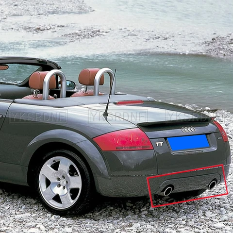 Для Audi TT 8N Sport Coupe кабриолет 2-дверный задний бампер, диффузор, спойлер, защита заднего углеродного волокна 2004 2005 2006