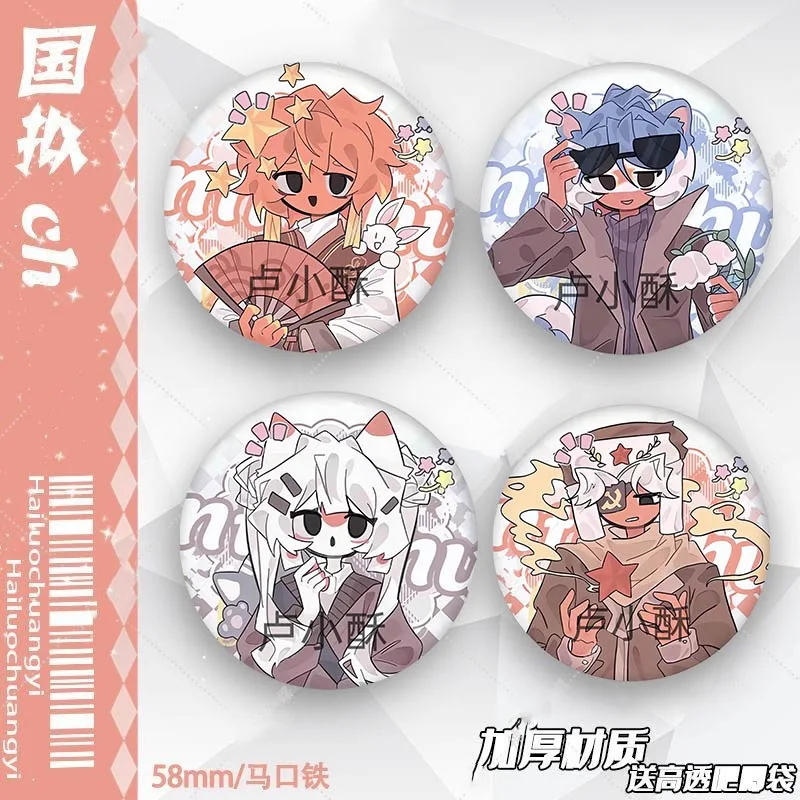 Металлическая брошь в стиле аниме Countryhumans сумка шляпа значок для одежды декор