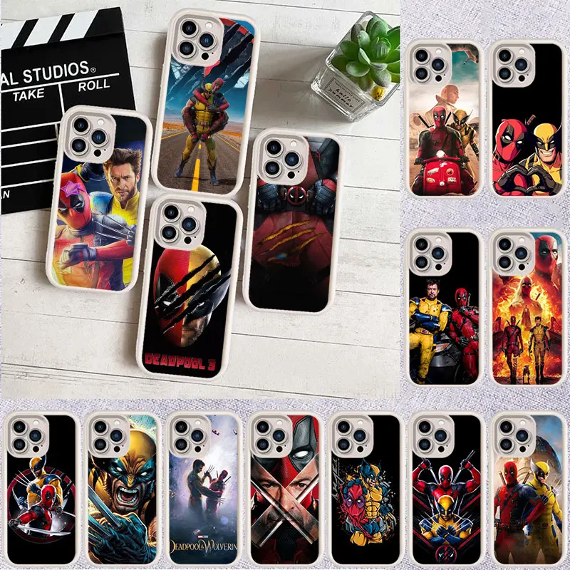 Противоударный силиконовый высококлассный чехол для телефона Deadpool Wolverine Huawei Pura 70