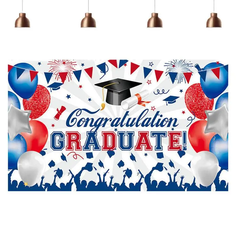 

Large Congrats Grad Banner Graduation Party Decorations 2023 Graduation Banner Decorations Banner Party Backdrop