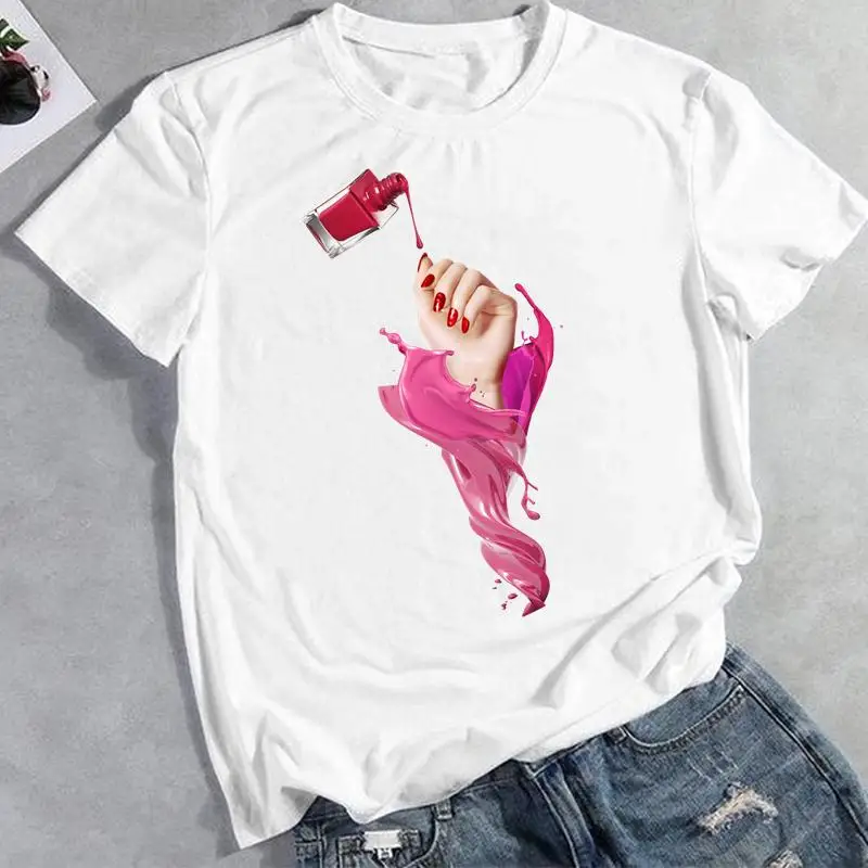 

Женская футболка с коротким рукавом, принтом и графическим принтом